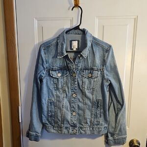 LC Lauren Conrad Light Wash Blue Denim Jacket